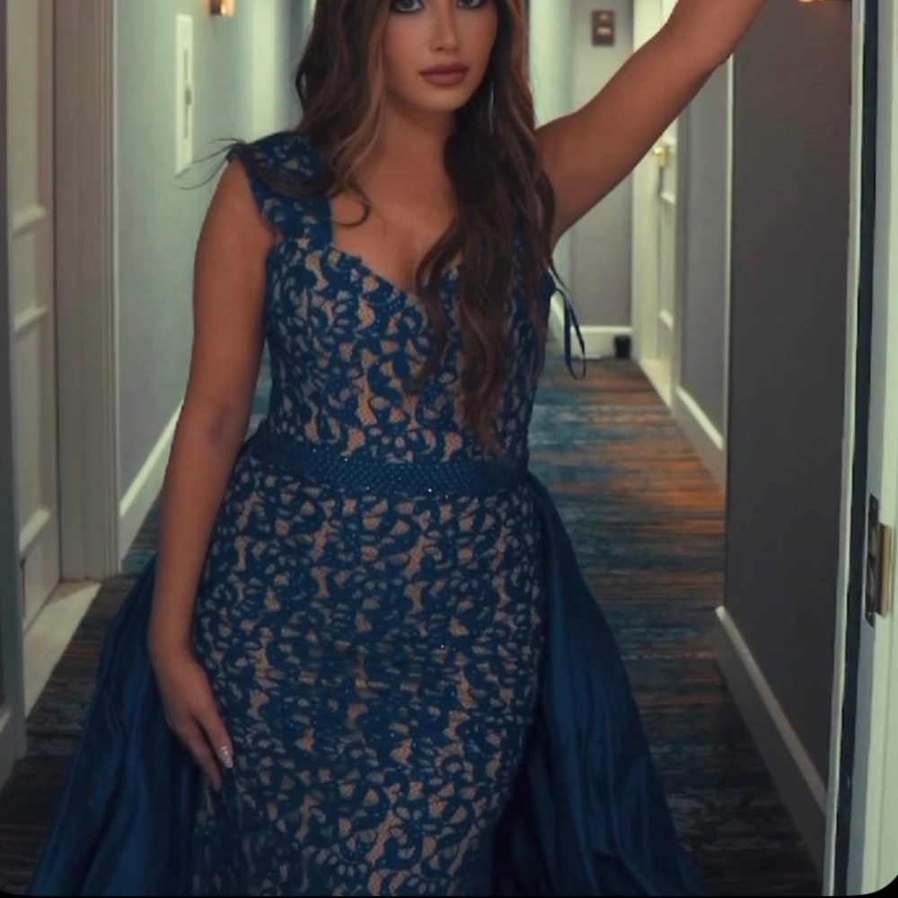 Royal blue Jovani gown